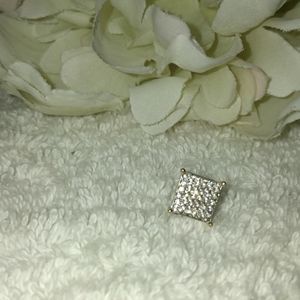 14K Gold Square Stud Earring Unisex